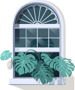 Decorative Window Left